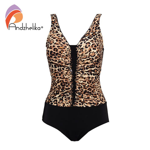 Andzhelika Sexy Leopard One-Piece Swimsuit