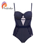 Andzhelika Stripe One-Piece Swimsuit