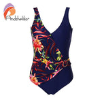 Andzhelika Floral Patchwork One Piece Swimsuit W