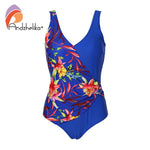 Andzhelika Floral Patchwork One Piece Swimsuit W